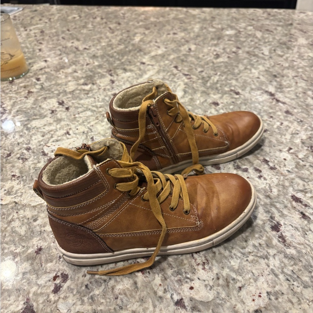 Kids Brown Dress Shoes